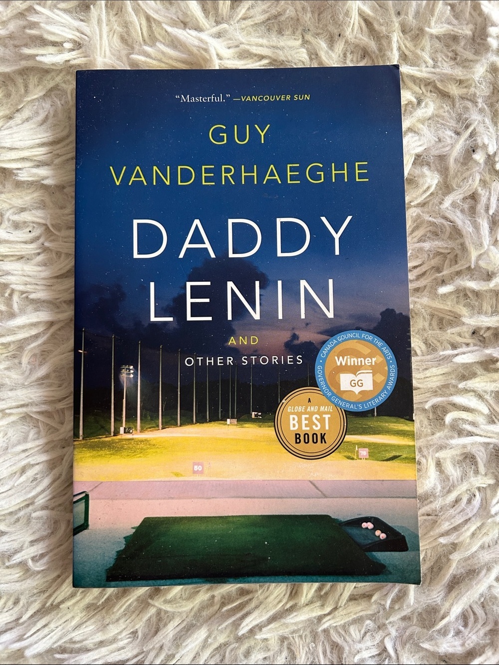 Daddy Lenin by Guy Vanderhaeghe - Navy & Yellow Paperback